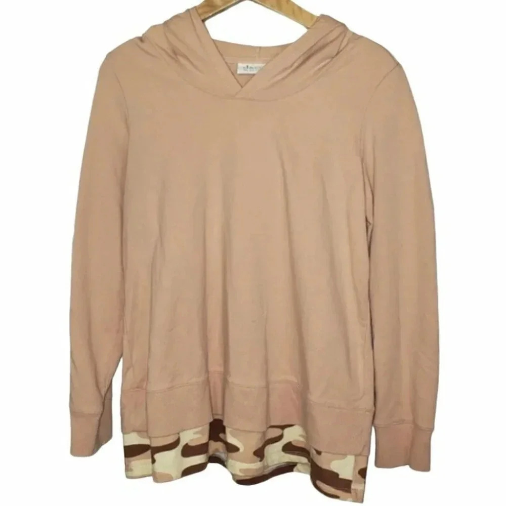 d&co active S tan/camo lightweight hoodie